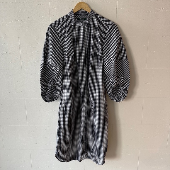 Lauren Ralph Lauren Dresses & Skirts - Ralph Lauren | Cotton Gingham Shirt Dress | Classic Button Front | Size M